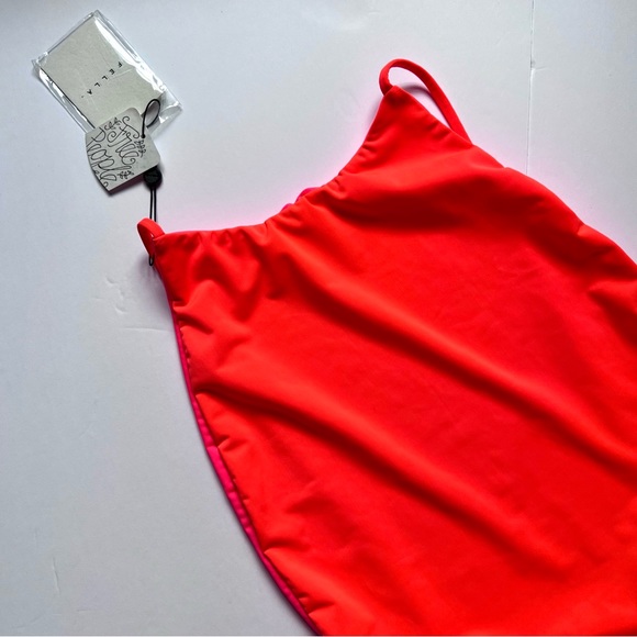 NWT Free People FELLA Mad Max Low Back Orange Sherbert One-Piece MSRP$180 - Picture 4 of 16